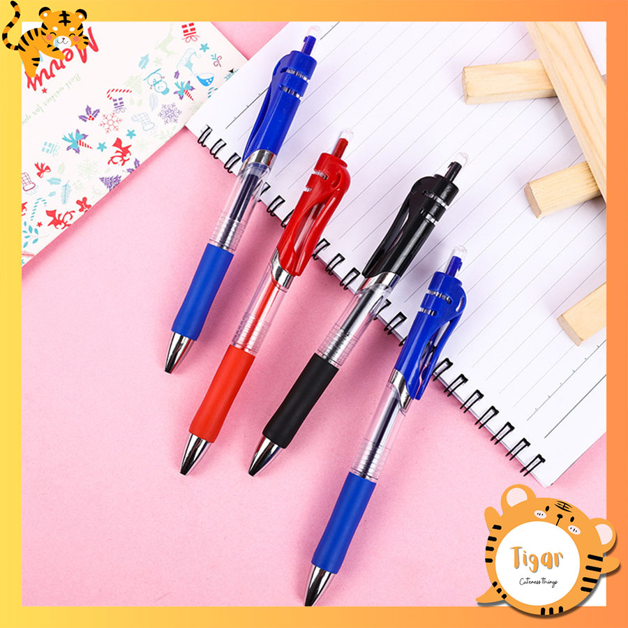 Bút bi nhiều màu đỏ xanh đen đệm nhựa êm tay | Shopee Việt Nam