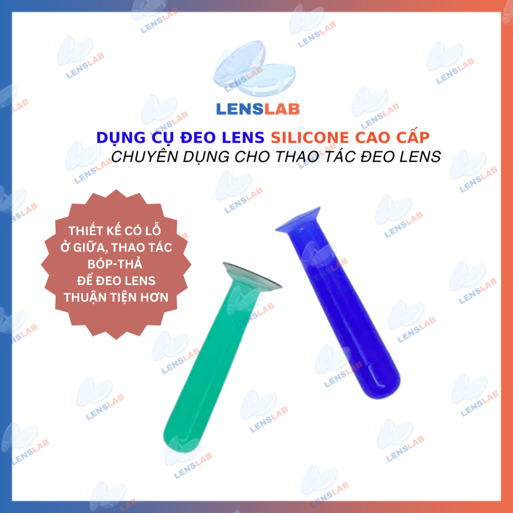 Dụng cụ đeo kính áp tròng chuyên dụng - Chất liệu Silicon cao cấp