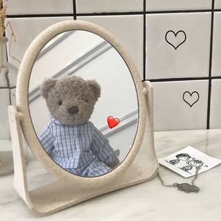 Gương Trang Điểm Lúa Mạch Xoay 360• Gương Để Bàn 🌸free ship🌸