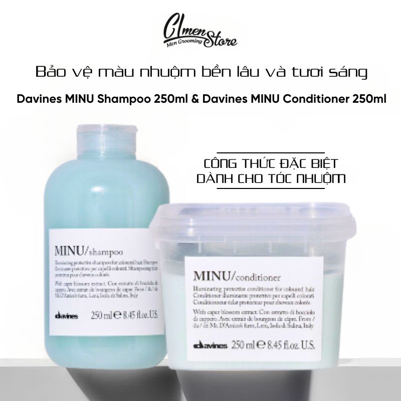 Dầu Gội và Dầu Xả Davines Minu Shampoo & Conditioner 250ml Dành cho