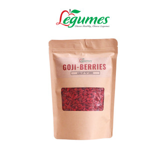 Kỷ Tử Đỏ Câu Kỷ Từ Sấy Khô Tự Nhiên, Không Đường, Quả To Đỏ Đều Giúp Đẹp Da, Bổ Máu, Dễ Ngủ, Sáng Mắt- Goji Berry LEGUME