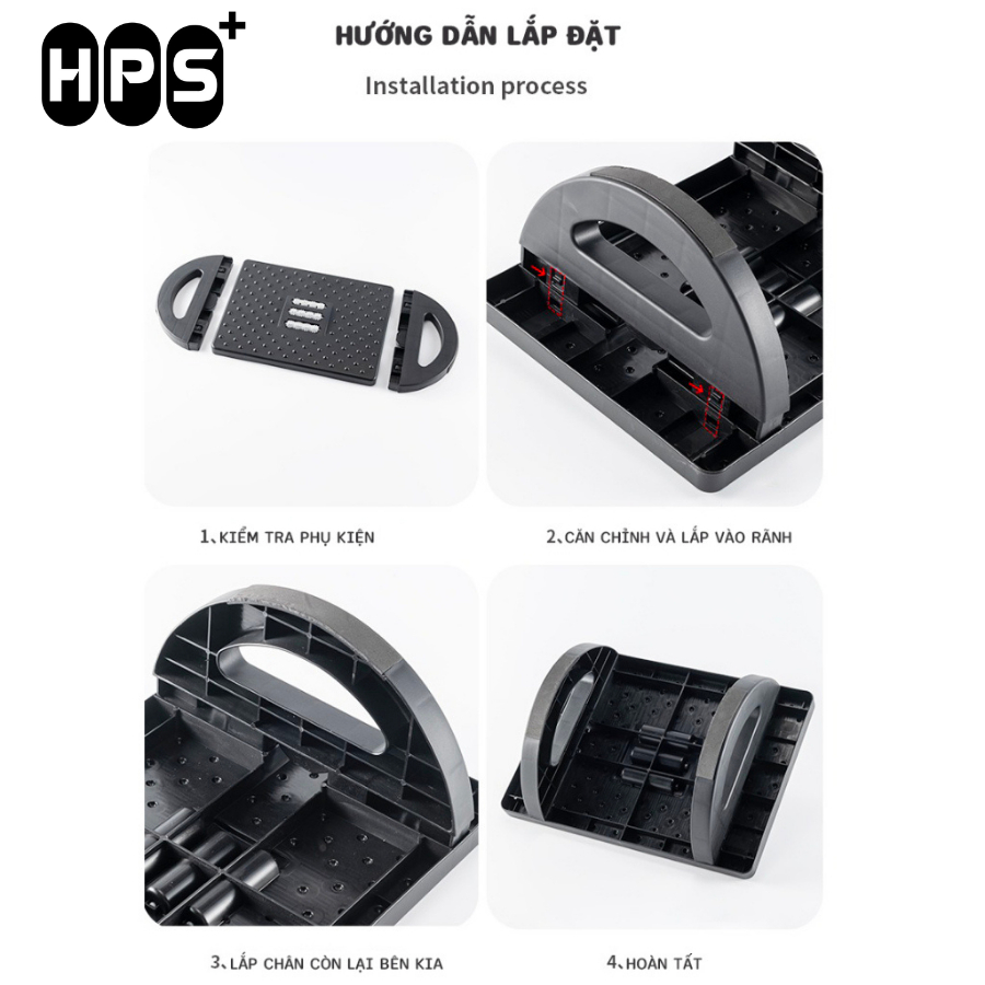 Ghế gác chân massage HPS Ghế kê chân Công Thái Học cho dân văn phòng, sinh viên, Ghế gaming mát xa thư giãn, giảm stress | BigBuy360 - bigbuy360.vn
