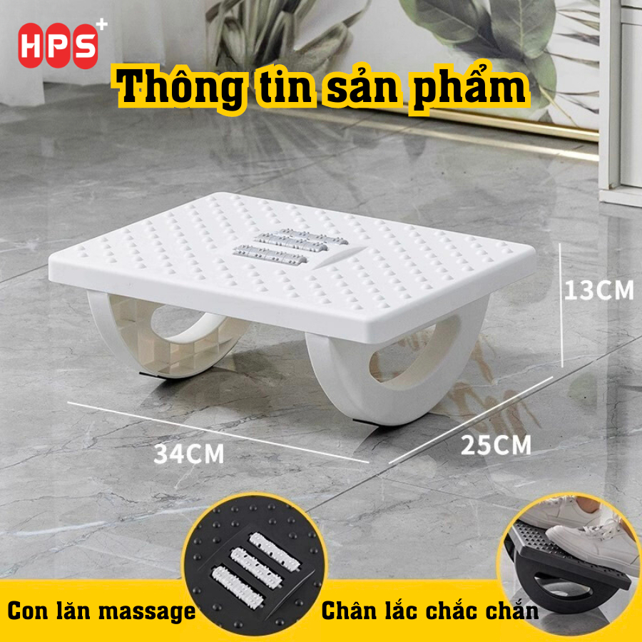 Ghế gác chân massage HPS Ghế kê chân Công Thái Học cho dân văn phòng, sinh viên, Ghế gaming mát xa thư giãn, giảm stress | BigBuy360 - bigbuy360.vn