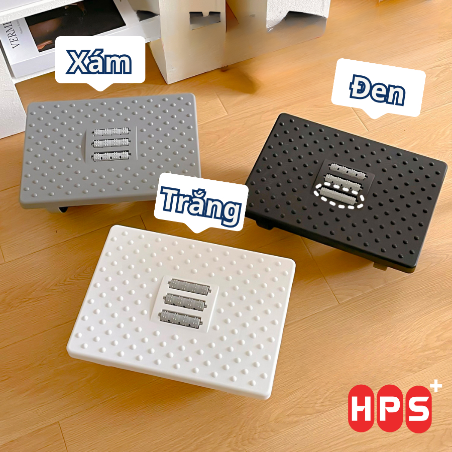 Ghế gác chân massage HPS Ghế kê chân Công Thái Học cho dân văn phòng, sinh viên, Ghế gaming mát xa thư giãn, giảm stress | BigBuy360 - bigbuy360.vn