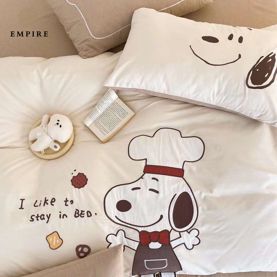 Bộ chăn ga nệm 6 món cotton EMPIRE ga trải giường dành cho bé mát mịn - EMPIRE | Bedding & Decor
