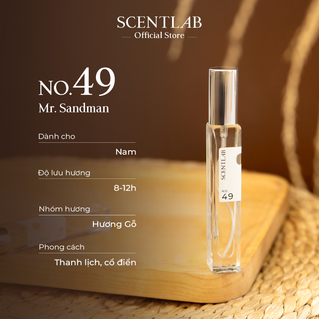 Ảnh Nước hoa nam mini SCENTLAB No.49 hương gỗ cổ điển sang trong lưu hương 8h- xịt 10ml 3