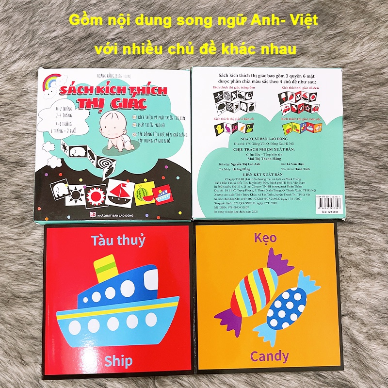 Thẻ kích thích thị giác cho trẻ sơ sinh, Đồ chơi cho bé sơ sinh giúp bé phát triển giác quan và não bộ mesocshop