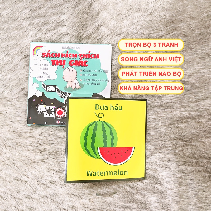 Thẻ kích thích thị giác cho trẻ sơ sinh, Đồ chơi cho bé sơ sinh giúp bé phát triển giác quan và não bộ mesocshop