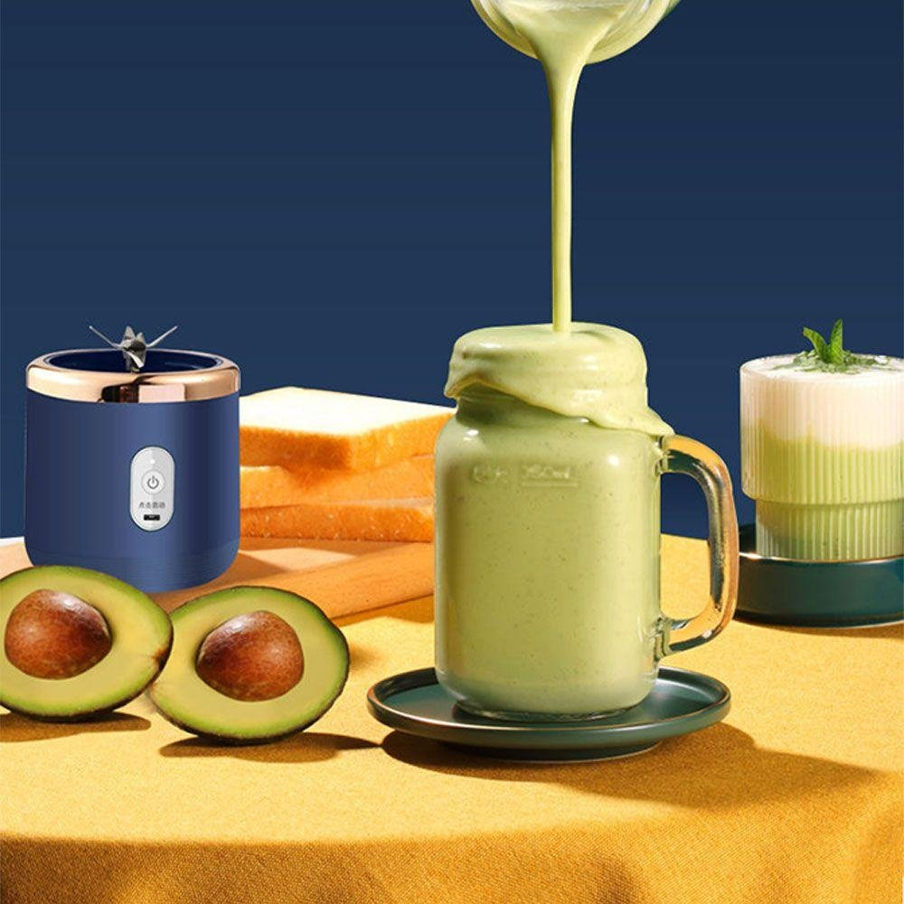Máy Xay Sinh Tố Juicing Cup 300ML Cầm Tay 6 Lưỡi Sử Dụng Pin Sạc Cổng USB Siêu Tiện Lợi