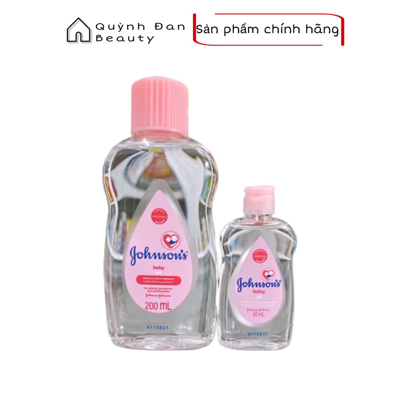 Dầu mát xa dưỡng ẩm Johnson's Baby Oil  50ML/200ML