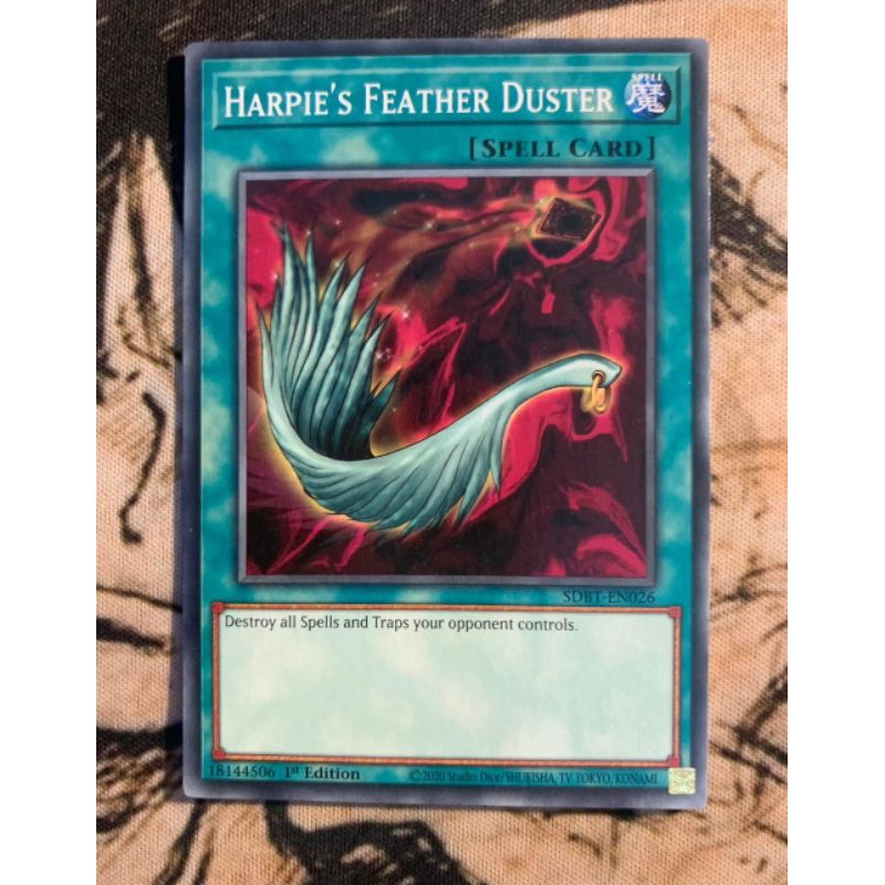 Bài Yugioh chính hãng của Konami ( Harpie's Feather Duster ) Shopee