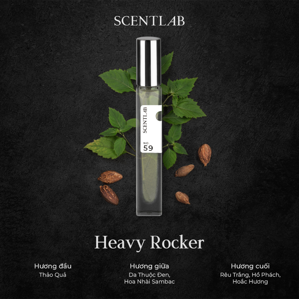 Ảnh Nước hoa nam mini SCENTLAB NO.59 Heavy Rocker nam tính thơm lâu lưu hương 8h- xịt 10ml 4