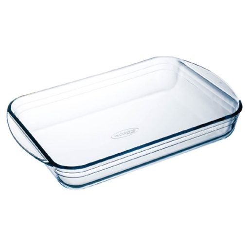 Khay nướng nồi chiên không dầu chữ nhật thủy tinh cao cấp Arcuisine 01015 35x23cm Thái Dương Gia