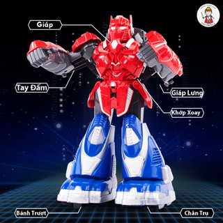 Đồ Chơi Robot Đấm Bốc Điều Khiển Từ Xa Tay Cầm Cảm Biến Hành Động Kèm Pin Và Dây Sạc Cuộc Chiến Của Những Cỗ Máy MMA WWE