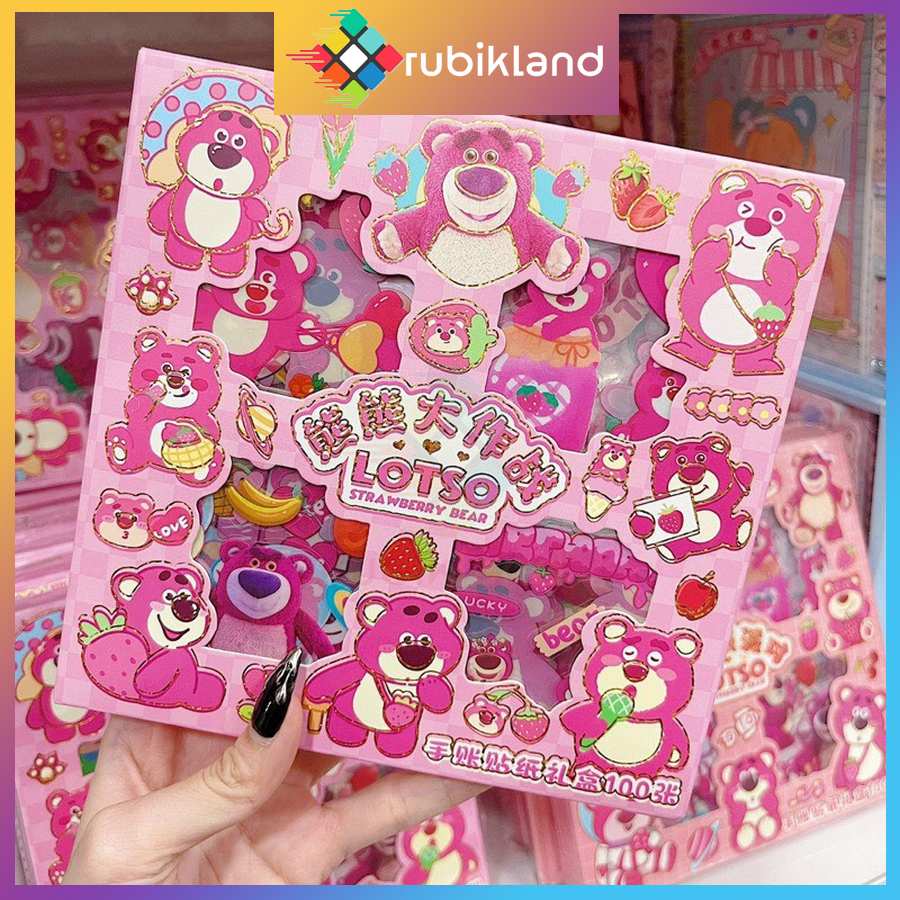Sticker gấu dâu - Giá Tốt, Miễn Phí Vận Chuyển, Đủ Loại | Shopee Việt Nam