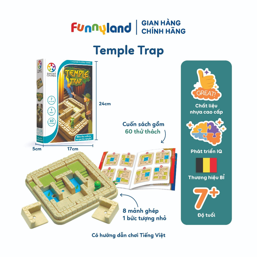 Ảnh Đồ chơi trí tuệ Smartgames Thử Thách Temple Trap 3