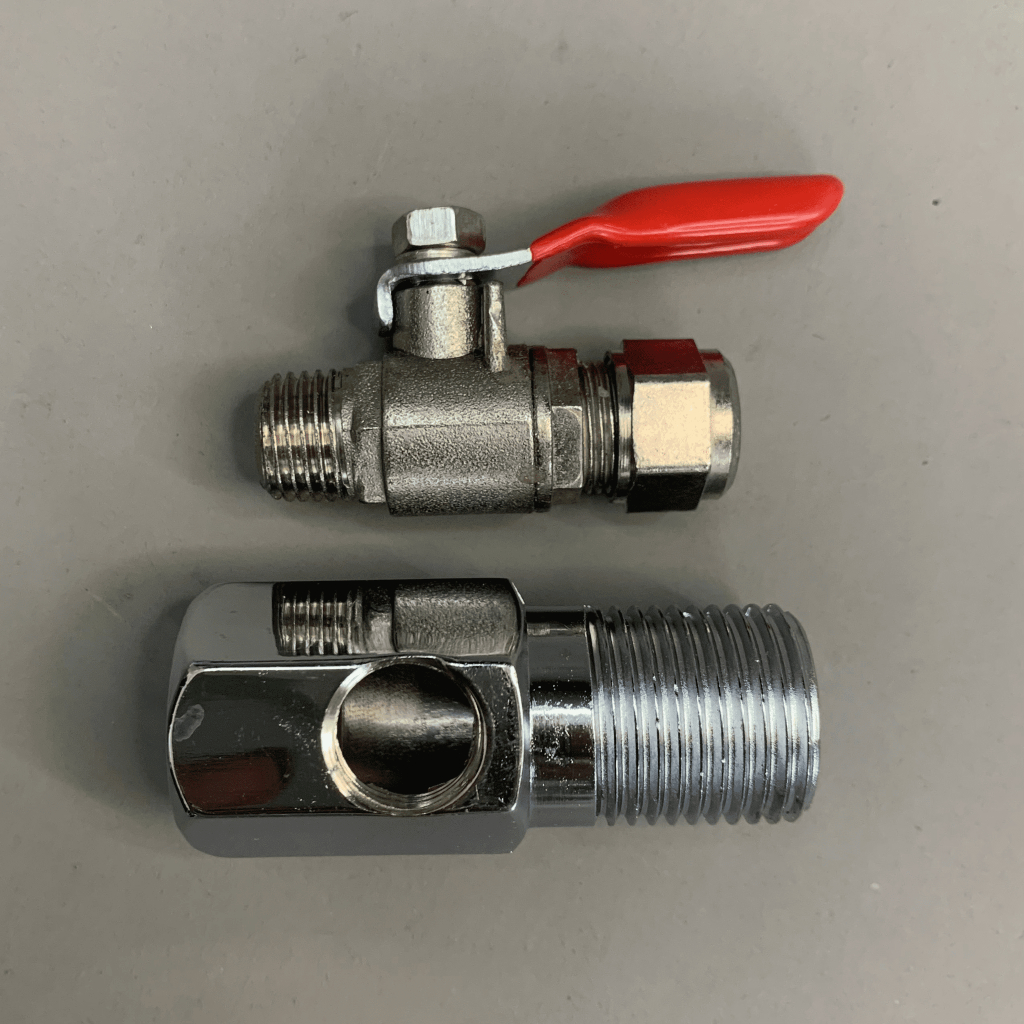 Khóa Chia Nước Inox Hoặc Nhựa Đầu Vào Ren 21 Đầu Ra Cắm Nhanh Phi 6 Phi 10 Cho Máy Lọc Nước RO Nano UF