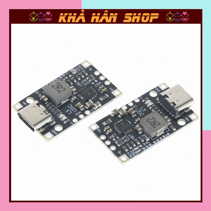 Mạch sạc nhanh type C cho pin 2s hoặc 3s lithium có cân bằng và bảo vệ ...