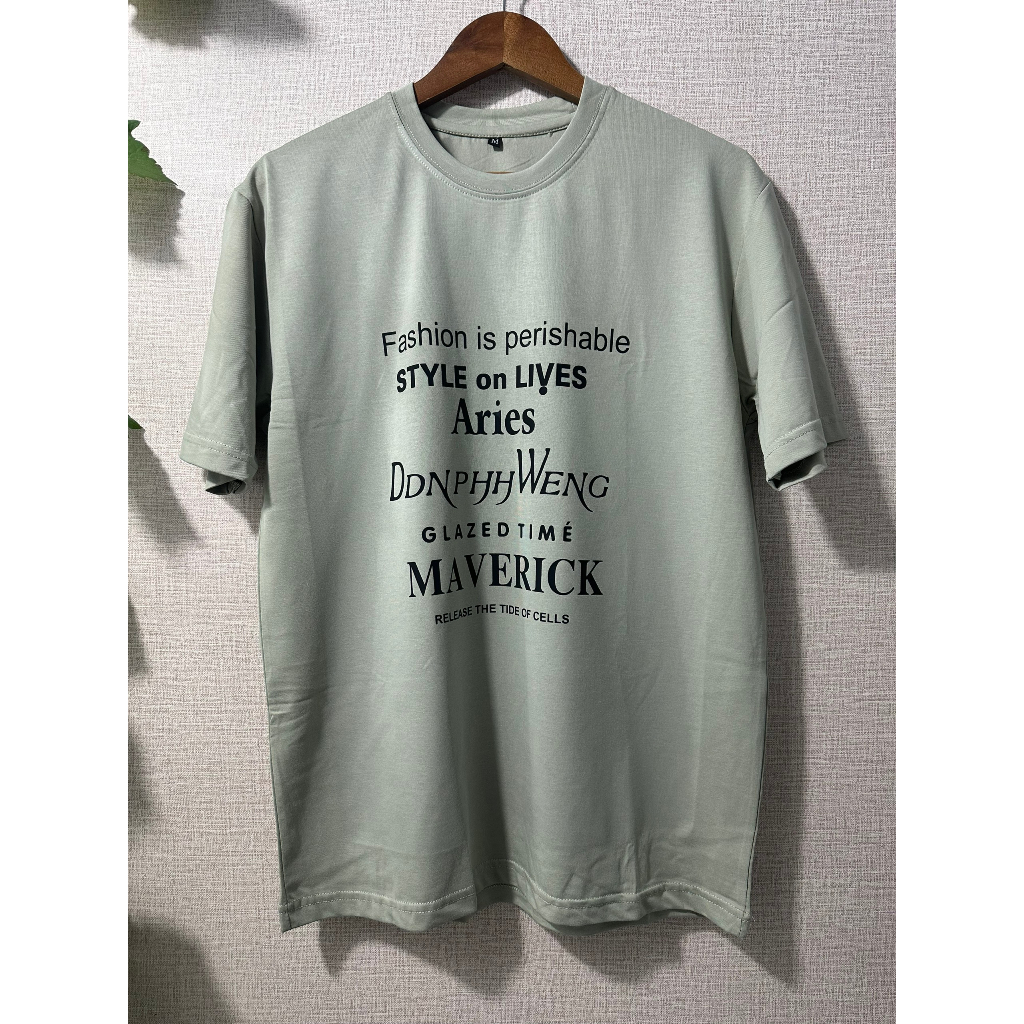 Áo thun Stee Cổ tròn MAVE ICVCVNI  Unisex Menwear Cotton