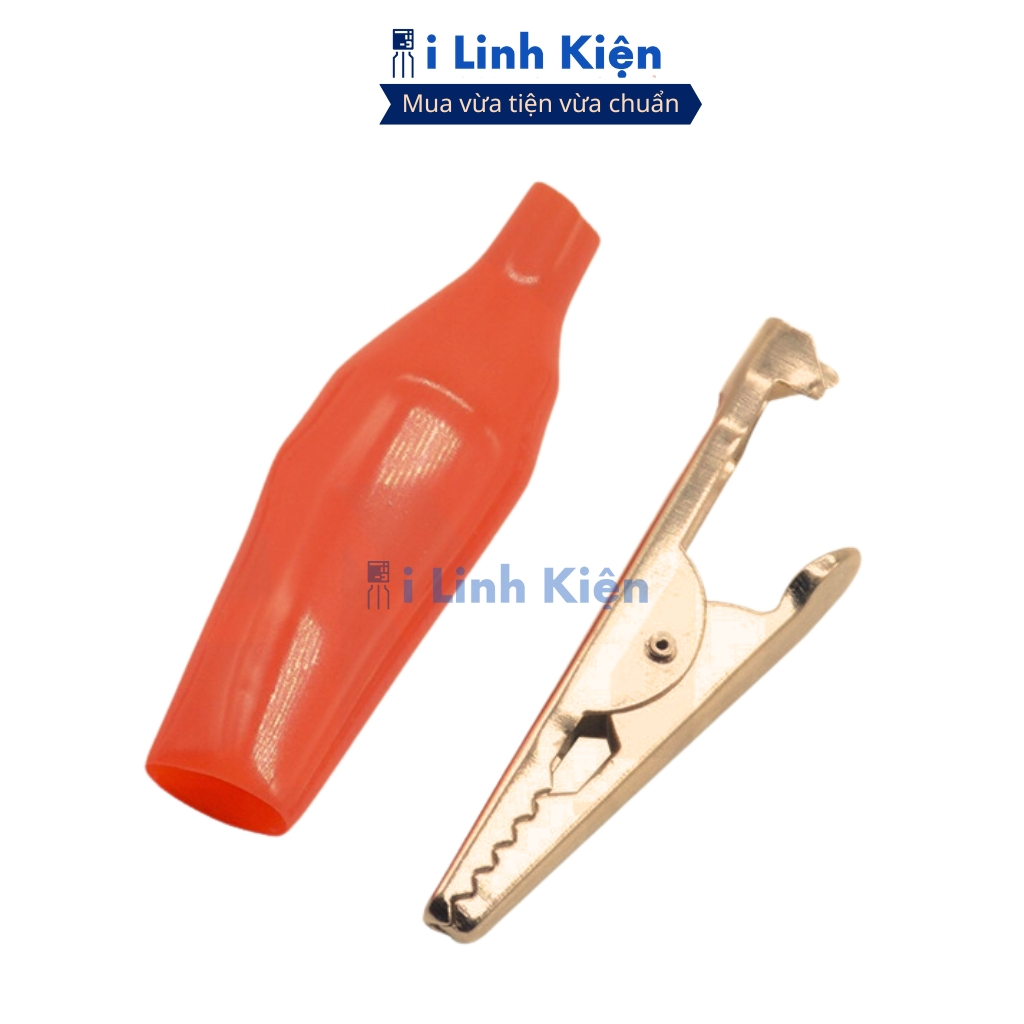 Kẹp cá sấu nhỏ lớn bằng đồng chất lượng cao ( 1 đen+ 1 đỏ) ilinhkien