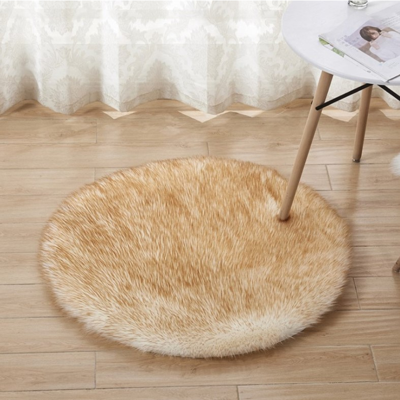 Thảm Lông Tròn Lông Mịn Trang Trí Nhà Cửa Và Decor Chụp Ảnh