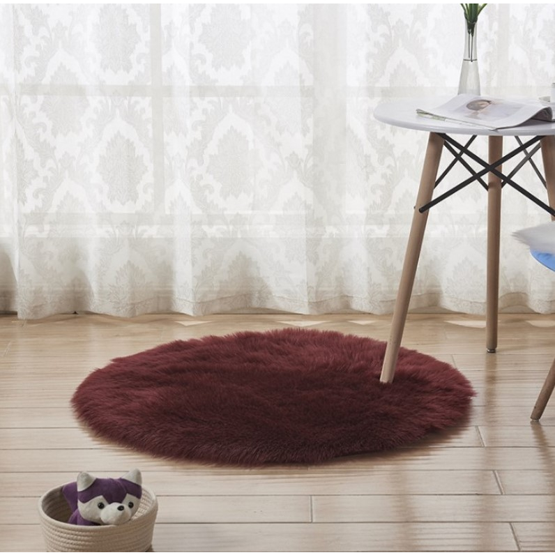 Thảm Lông Tròn Lông Mịn Trang Trí Nhà Cửa Và Decor Chụp Ảnh