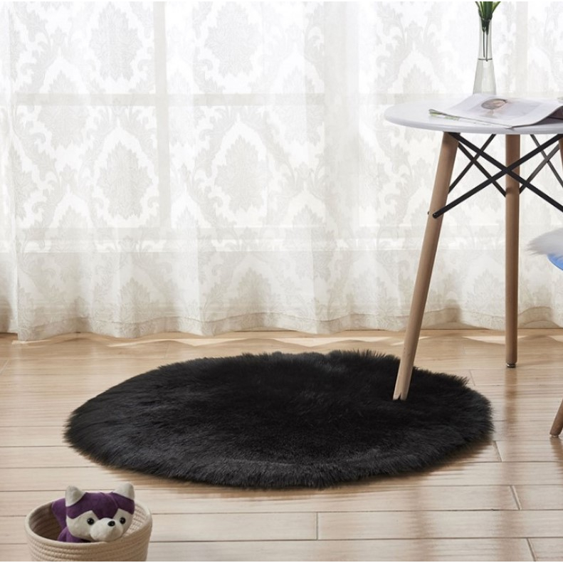 Thảm Lông Tròn Lông Mịn Trang Trí Nhà Cửa Và Decor Chụp Ảnh