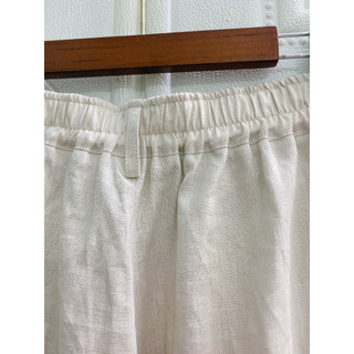 [JUNE LINEN] QD03. Quần dài 100% LINEN ống rộng lưng cao, có ly cho nữ, Lưng sau có thun.