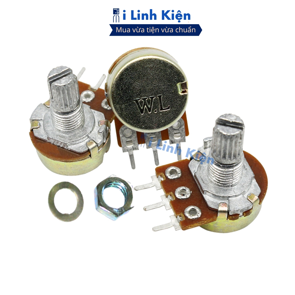 Chiết áp đơn 50K (combo 5) WH148-B50K 15mm ( Không kèm ốc) chính hãng đảm bảo chất lượng ilinhkien.