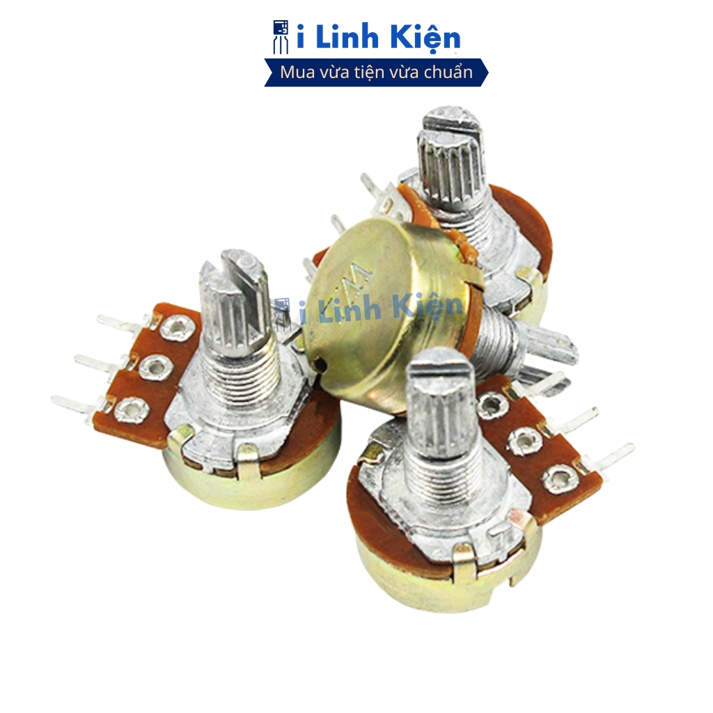 Chiết áp đơn 50K (combo 5) WH148-B50K 15mm ( Không kèm ốc) chính hãng đảm bảo chất lượng ilinhkien.