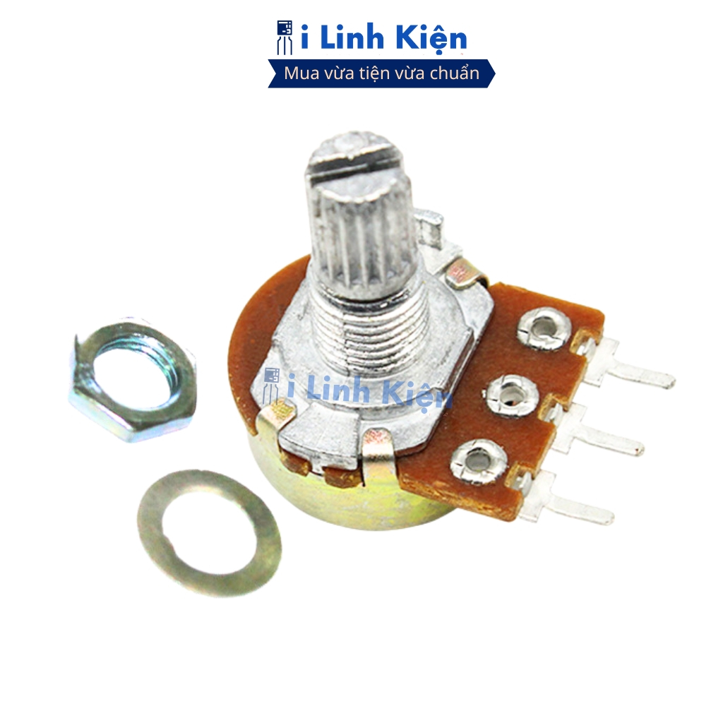 Chiết áp đơn 50K (combo 5) WH148-B50K 15mm ( Không kèm ốc) chính hãng đảm bảo chất lượng ilinhkien.