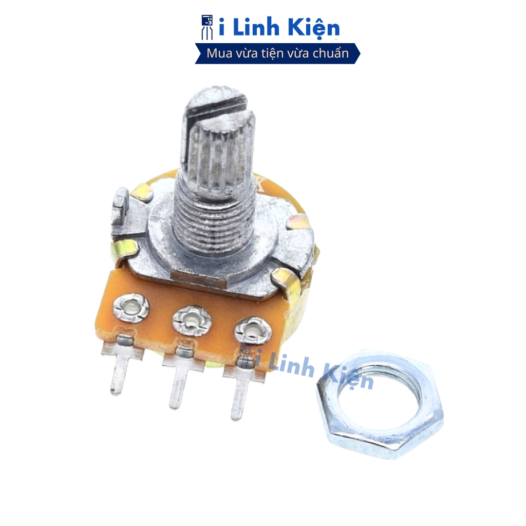 Chiết áp đơn 50K (combo 5) WH148-B50K 15mm ( Không kèm ốc) chính hãng đảm bảo chất lượng ilinhkien.