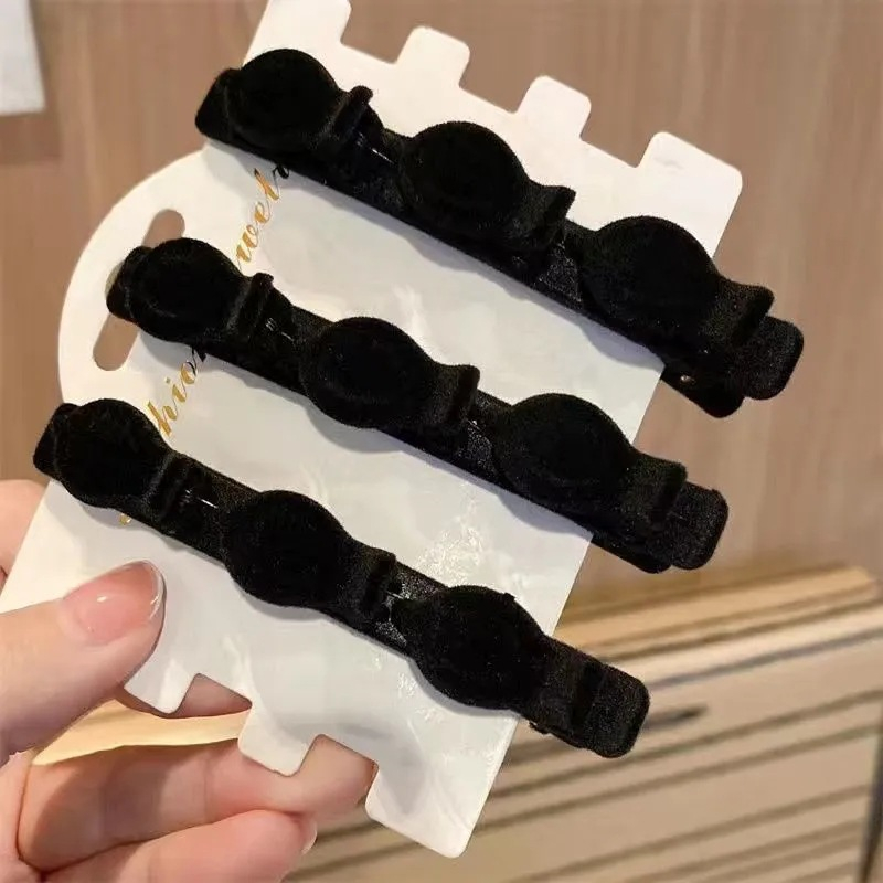 Set 2 Kẹp Tóc Mái Mỏ Vịt Nơ Đôi Tạo Kiểu Tóc Phồng Hàn Quốc Hottrend Phụ Kiện Tóc Nữ và Bé Gái Empoli