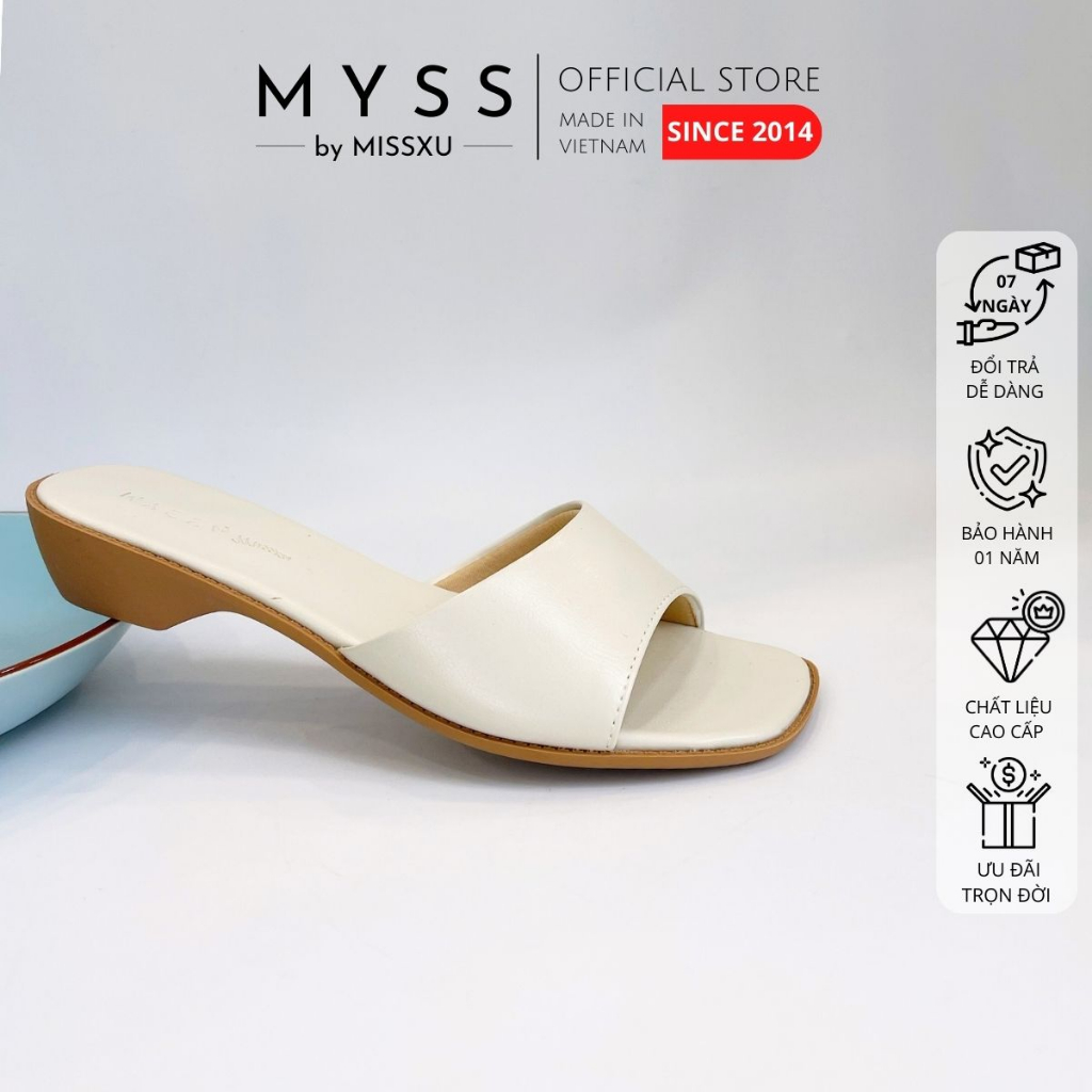 Dép nữ MYSS bản ngang đế cao 1,5cm thời trang - DE111