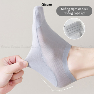Tất vớ tàng hình nam cao cấp GOMTAT, có mặt lười thoáng khí, chất liệu cotton hút ẩm khử mùi - HAILUOI-PO-3019-1DOI