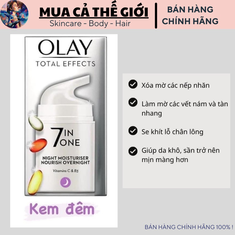 Kem Dưỡng Da Mặt Olay Total Effects 7in1 | Shopee Việt Nam