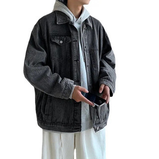 Áo Khoác Jeans Nam Nữ From Rộng 1 Túi Thời Trang Unisex