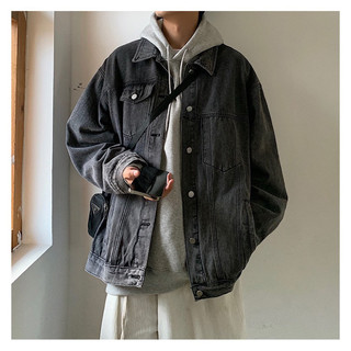 Áo Khoác Jeans Nam Nữ From Rộng 1 Túi Thời Trang Unisex