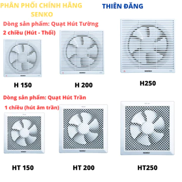QUẠT HÚT TƯỜNG - QUẠT HÚT ÂM TRẦN CHÍNH HÃNG SENKO - Quạt Hút Gió- Quạt Thông Gió Âm Trần- Quạt Hút Mùi