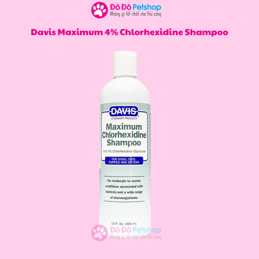 Davis maximum hot sale chlorhexidine shampoo