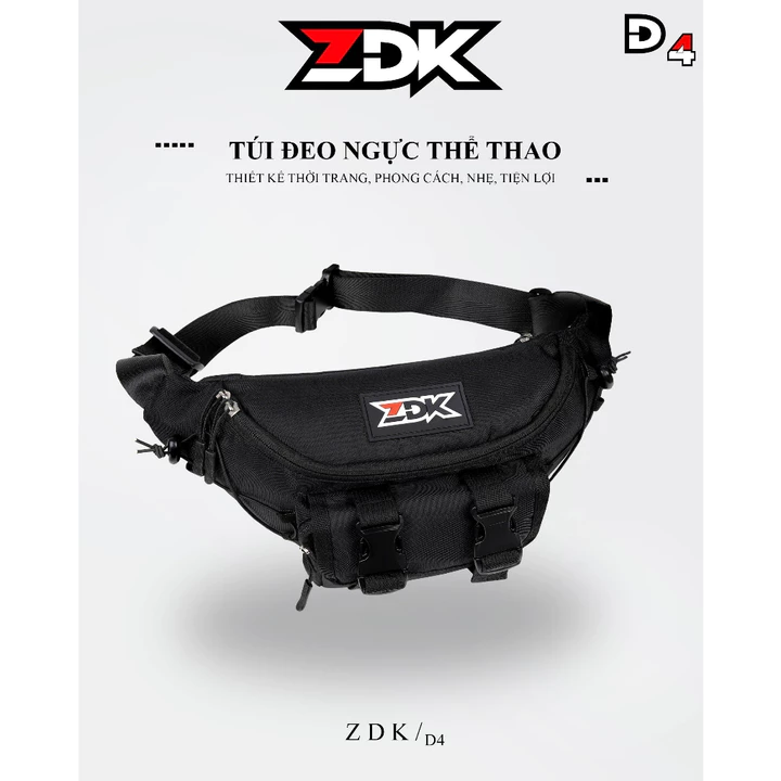 Túi Đeo Chéo Thời Trang ZDK Cao Cấp Túi Bao Tử Đa Năng Đeo Ngực Đeo Hông Chống Nước Nhẹ Thời Trang – 6