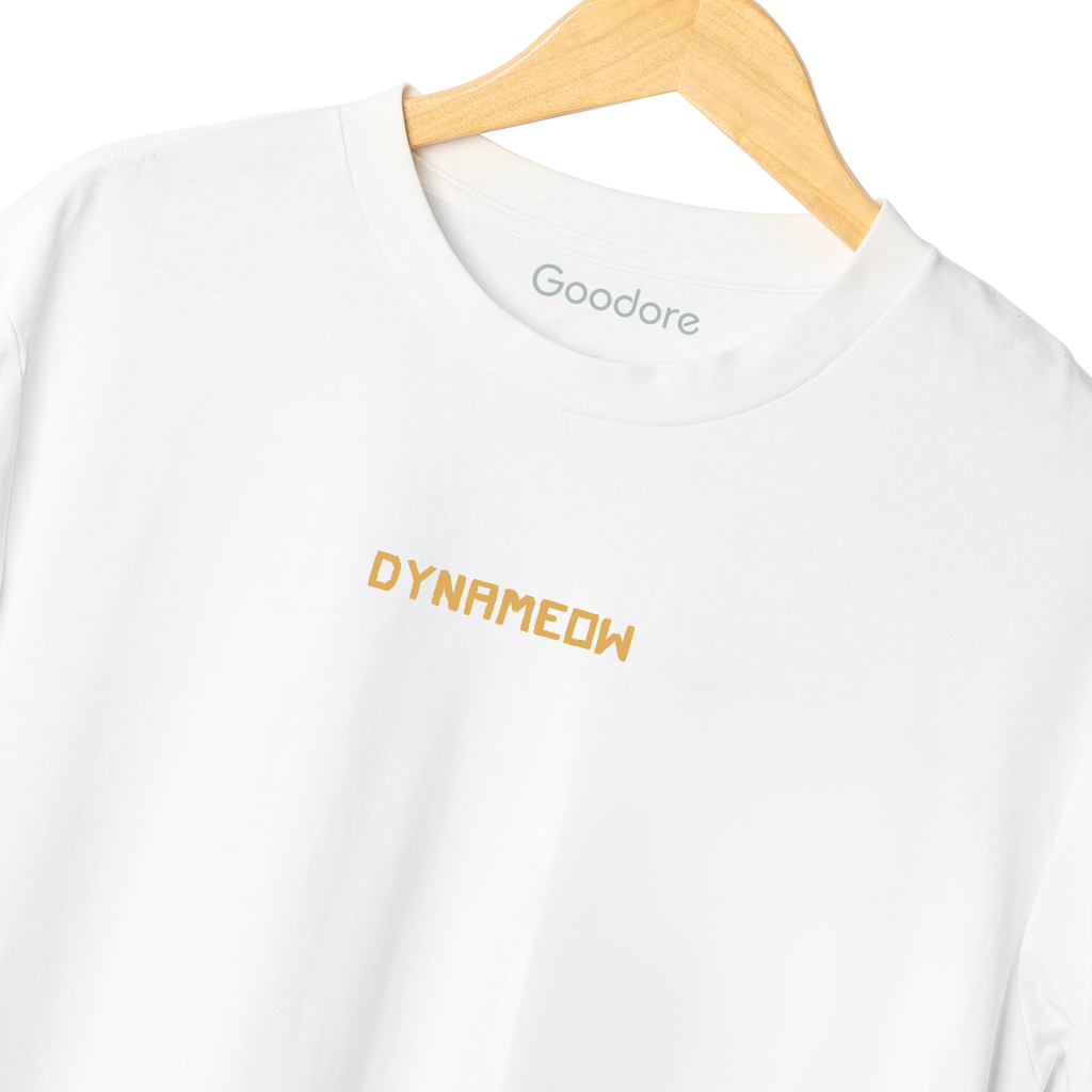 Áo phông cotton unisex nam nữ Goodore Dynameow mẫu Mèo Câu Cá thoáng mát năng động form oversize thiết kế độc đáo