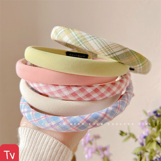 Bờm Tóc Vải Kẻ Màu Pastel 🌸free ship🌸 Xinh Xắn Năng Động