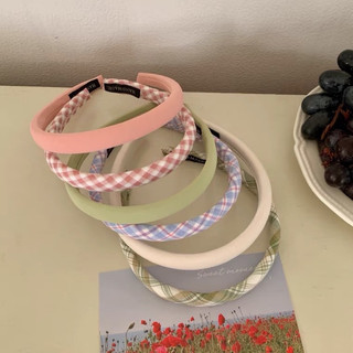 Bờm Tóc Vải Kẻ Màu Pastel 🌸free ship🌸 Xinh Xắn Năng Động