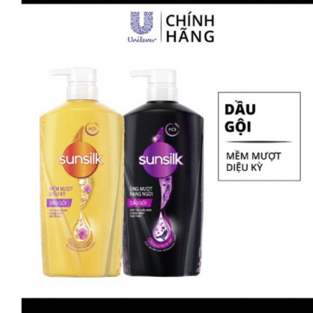 Dầu Gội Sunsilk Mềm Mượt Diệu Kỳ 650g tặng kèm tùy theo mỗi đợt công ty khuyến mãi