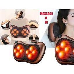 Gối Massage Hồng Ngoại 8 Bi 2 Chiều Cao Cấp - Máy Mát Xa Cổ Vai Gáy Chính Hãng Công Nghệ Nhật Bản