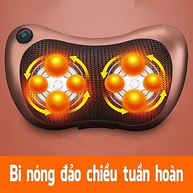 Gối Massage Hồng Ngoại 8 Bi 2 Chiều Cao Cấp - Máy Mát Xa Cổ Vai Gáy Chính Hãng Công Nghệ Nhật Bản