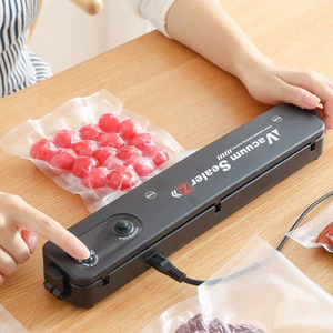 Máy Hút Chân Không Thực Phẩm - Máy Hàn Miệng Túi Vacuum Sealer Tặng Kèm Túi