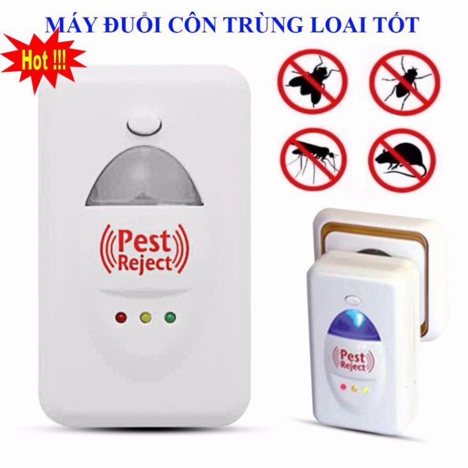 Thiết Bị Đuổi Côn Trùng Pest Reject - Máy Đuổi Chuột Gián Muỗi Ruồi Kiến Mối Thông Minh