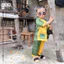 Sét đồ bà ba vàng lá + khăn cho bé (Khuyến mãi khăn cho bé) - Chất vải mềm mại cho bé